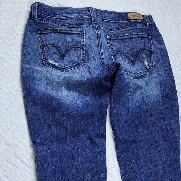 Super Too Low Levis 524 Low Rise Skinny Jeans size 11M - Picture 4 of 14